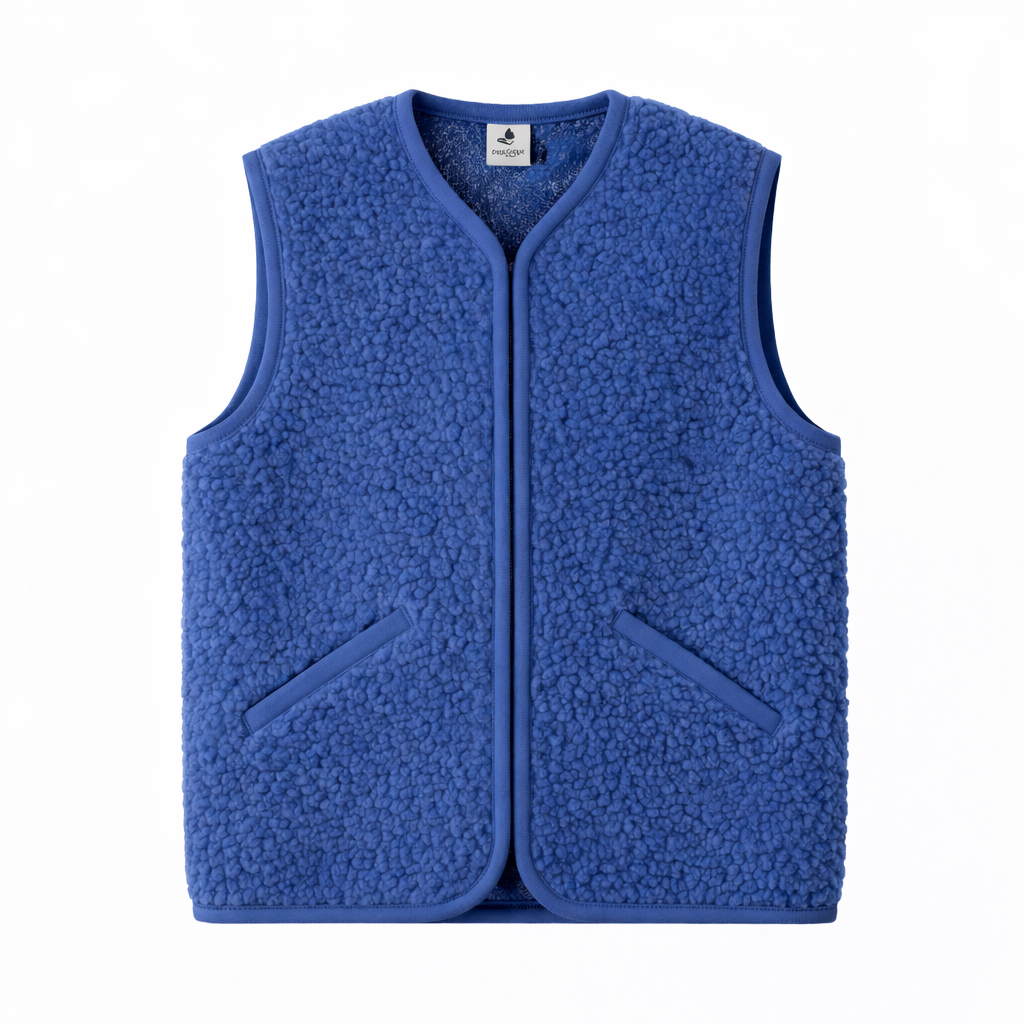 Alwero - Weste "POS" Adult, Biowolle, BlueBlue, ultra light