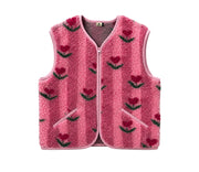 Alwero - Weste "POS" Adult, Biowolle, CHERRY, ultra light