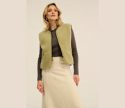 Alwero - Vest "POS" Adult, organic wool, pistachio, ultra light