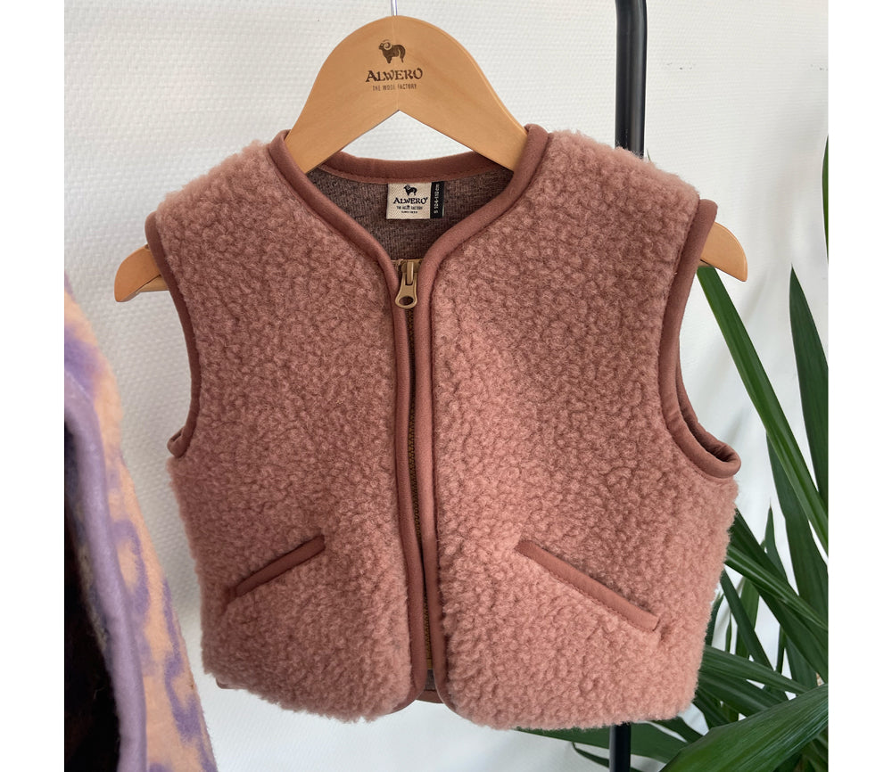 Alwero - Bodywarmer "POS" Junior, RUGBY TAN, Merinowolle, ultra light - LIMITED EDITION
