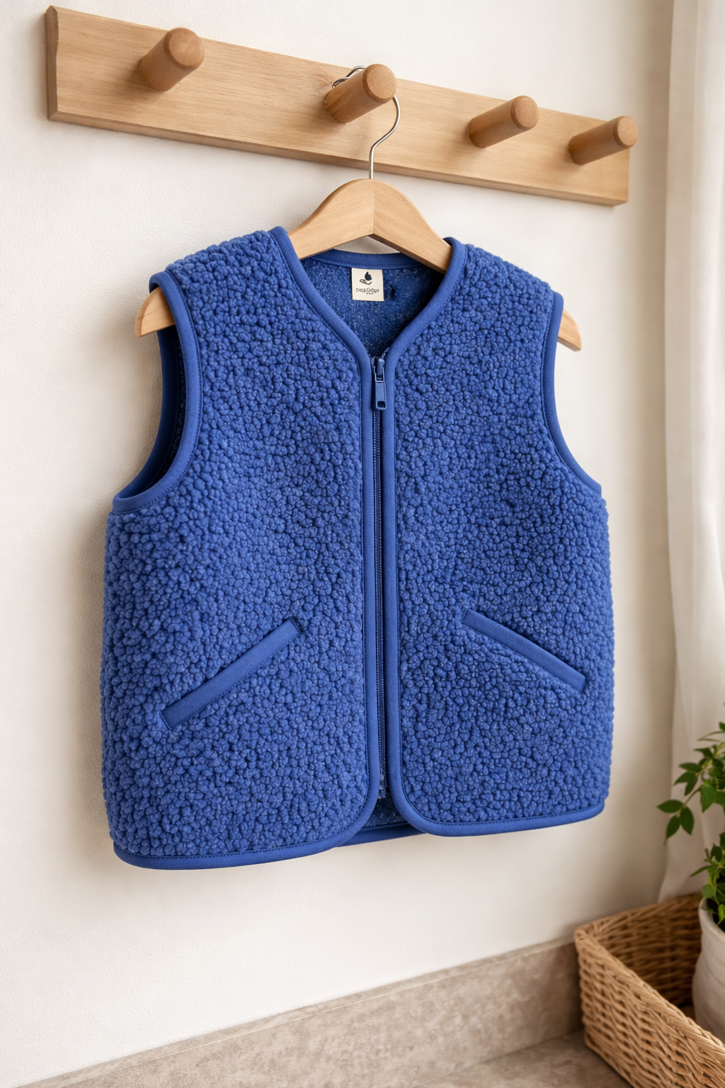 Alwero - Bodywarmer "POS" Junior, BlueBlue, ultra light, Merinowolle