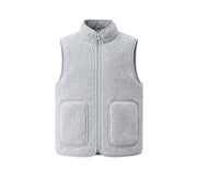 Alwero - Bodywarmer RUDI Adult, SILVER, Biowolle ultra light