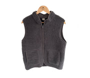 Alwero - Bodywarmer RUDI Adult, Anthrazit, Biowolle ultra light