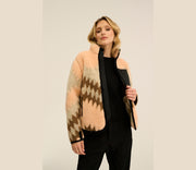 Alwero - Jacket SHERPA, Aztec Apricot, organic wool