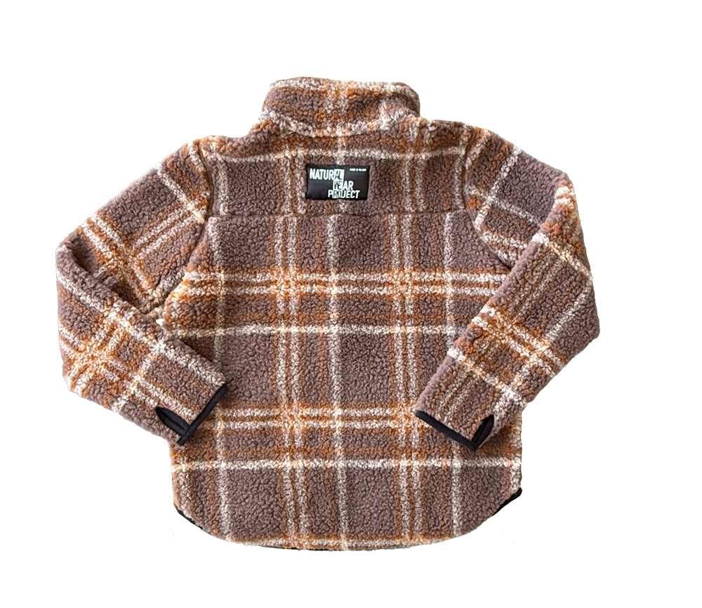 Alwero - Jacke SHERPA, SCOTCH COLD BROWN, MEN, Biowolle, ultra leicht