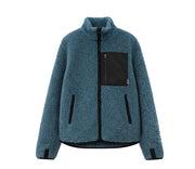 Alwero - Jacke SHERPA MEN, TRANS TEAL, Merinowolle, ultra leicht