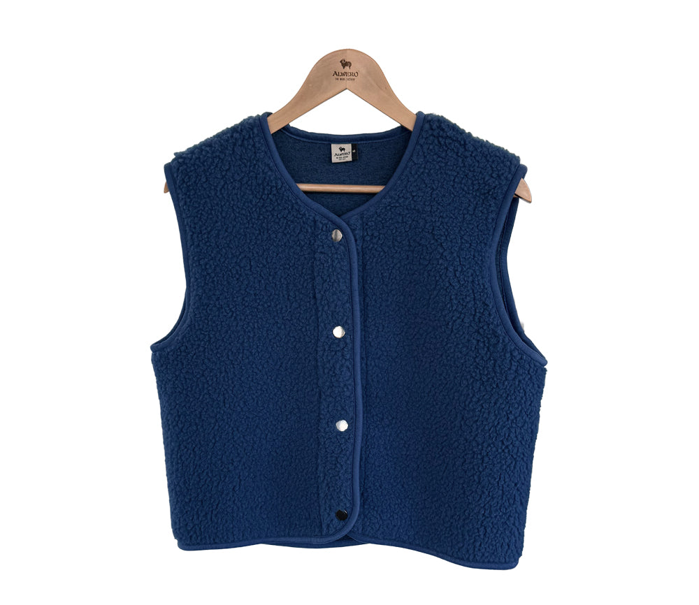 Alwero - Bodywarmer "TYB" ADULT, Biowolle, BLUEBLUE, ultra light