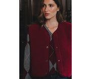 Alwero - Bodywarmer "TYB" ADULT, Biowolle, BEET, ultra light