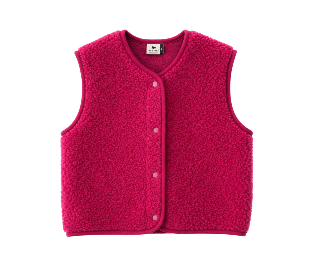 Alwero - Bodywarmer "TYB" ADULT, BEET, Merinowolle, ultra light