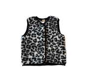 Alwero - Bodywarmer "TYB" Junior, Biowolle, LEOPARD WHITE, ultra light