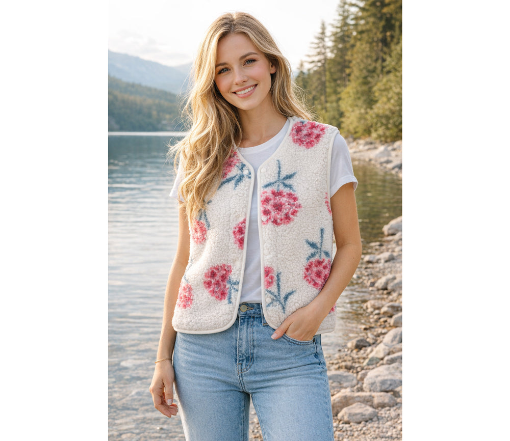 Alwero - Bodywarmer "TYB" ADULT, Biowolle, PEONY, ultra light, LIMITED EDITION