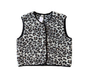 Alwero - Vest "TYB" Adult, LEOPARD WHITE, organic wool Ultra Light