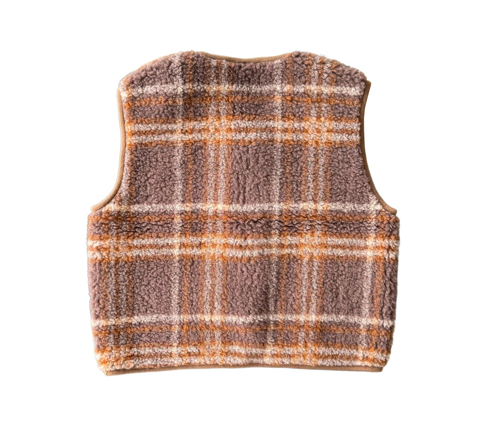 Alwero - Bodywarmer "TYB" ADULT, Biowolle, SCOTCH DARK BROWN, ultra light