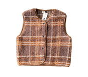 Alwero - Bodywarmer "TYB" ADULT, Biowolle, SCOTCH DARK BROWN, ultra light