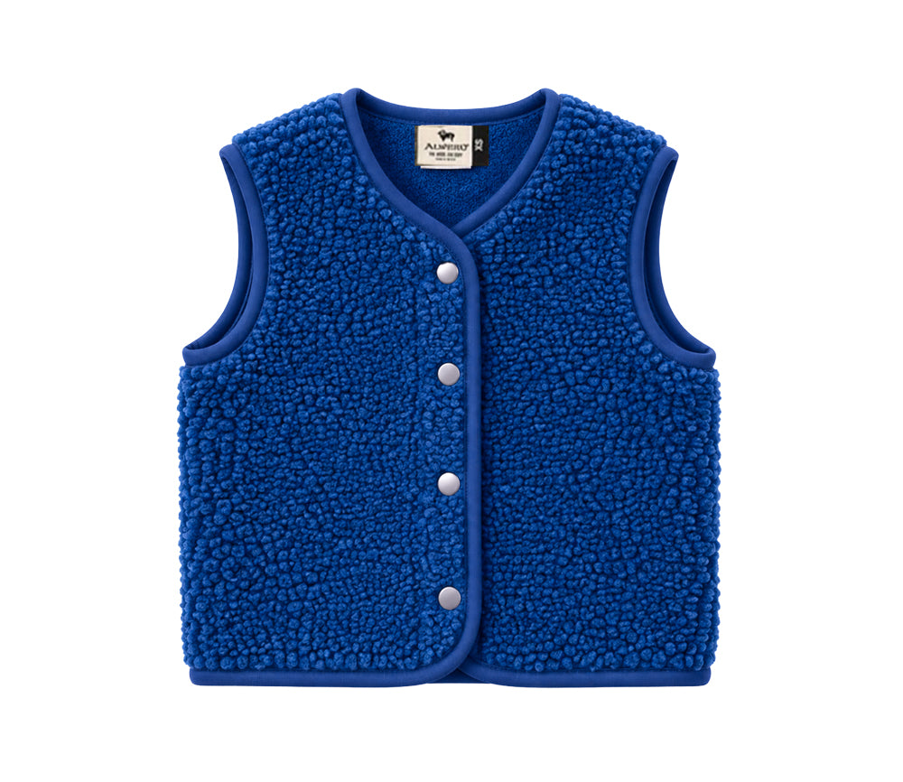 Alwero - Bodywarmer "TYB" Junior, BLUEBLUE, Merinowolle, ultra light