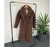 Alwero - Mantel "TEDDY MAX" Adult,  CHOCOLATE MARTINI, Biowolle Ultra Light