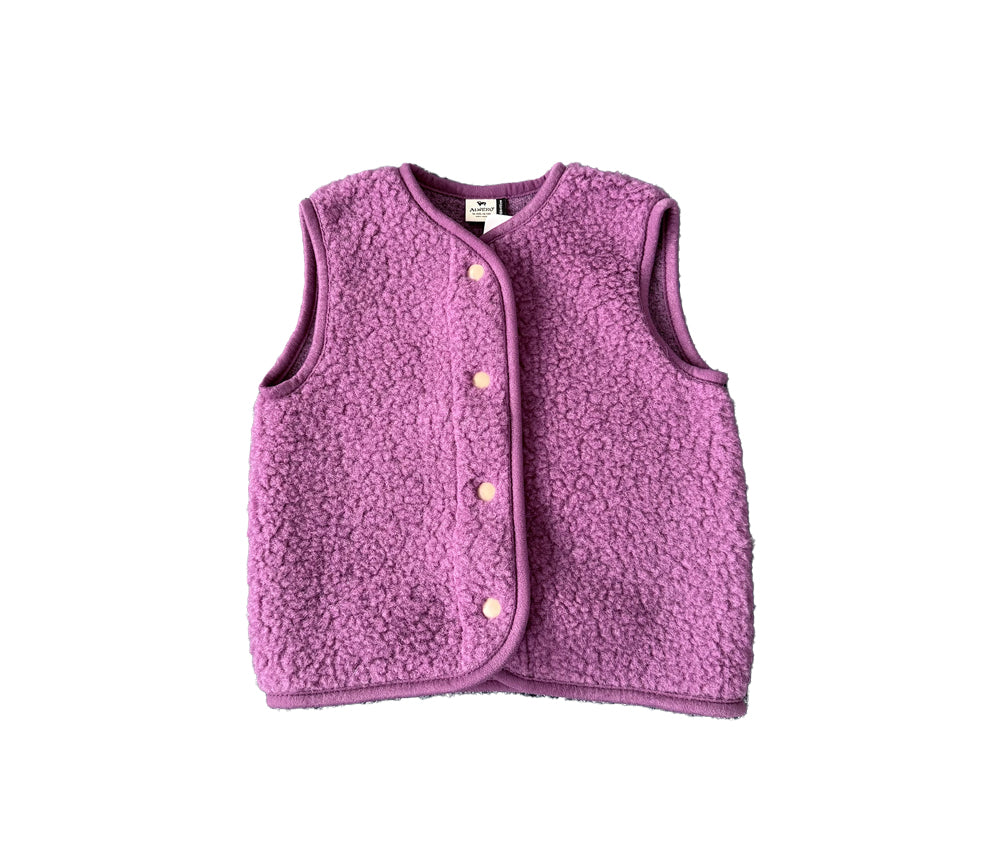 Alwero - Bodywarmer "TYB" ADULT, Biowolle, FRENCH VIOLET, ultra light