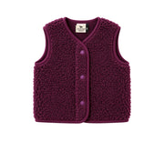 Alwero - Bodywarmer "TYB" Junior, CHERRY LIQUEUR, Merinowolle, ultra light