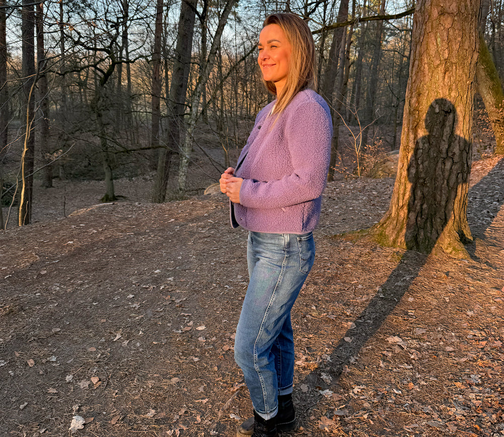 Alwero - Jacke "TYBS" Adult, Amethyst, Biowolle Ultra Light