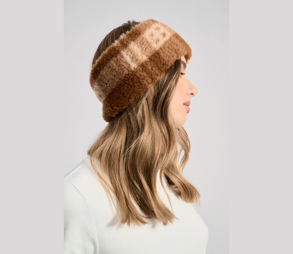 Alwero - Stirnband / Halswärmer VOVO, Scotch Beige, Biowolle, ultra light