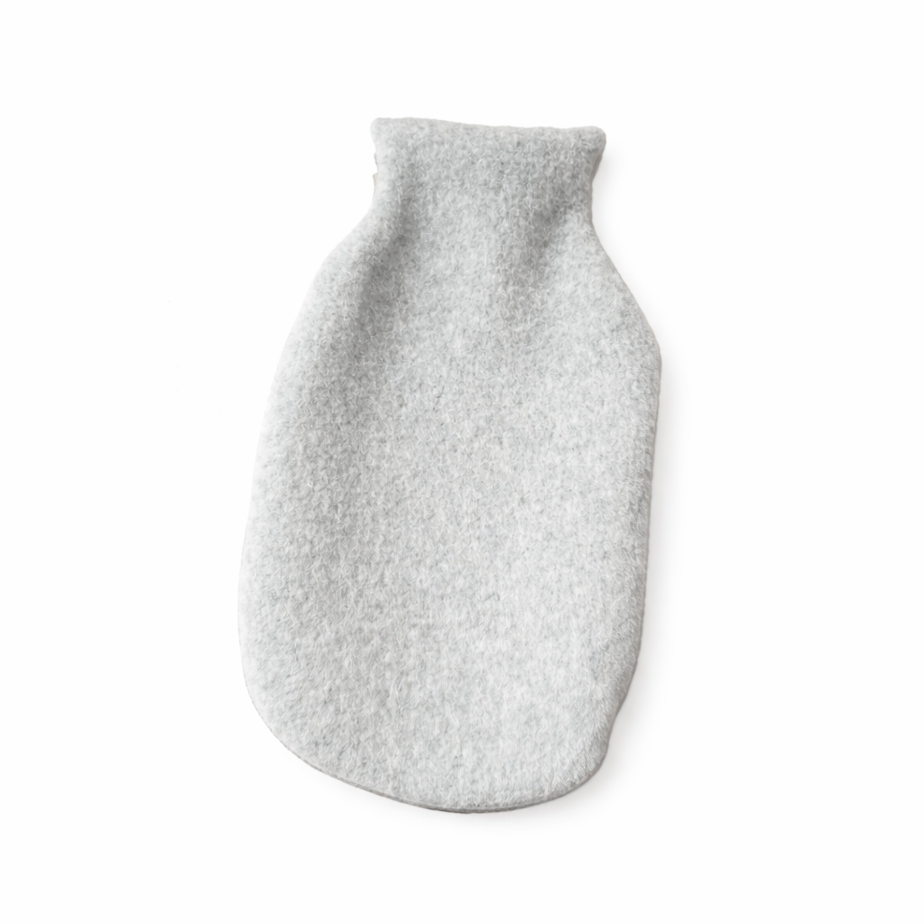 Alwero - Hot water bottle cover, grey, organic wool