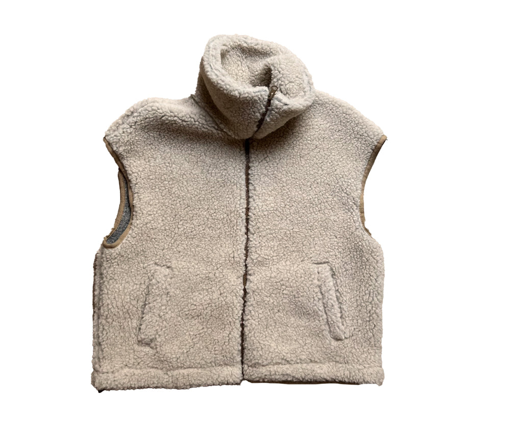 Alwero - Weste "ISLA" Sand Brown, Biowolle Ultra Light