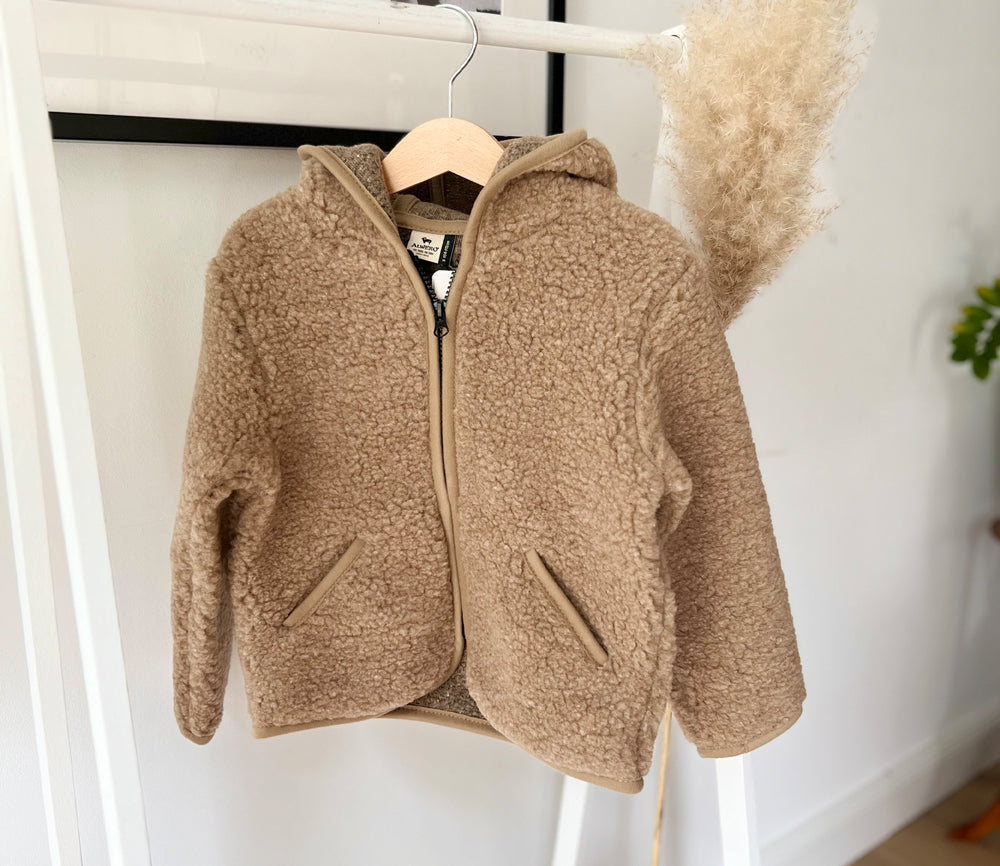 Alwero - Übergangsjacke "YPOS" Adult, Biowolle, Tan, ultra light