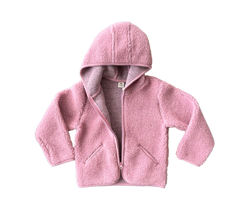 Alwero - Übergangsjacke "YPOS" Junior, Biowolle, VENETIAN PINK, ultra light