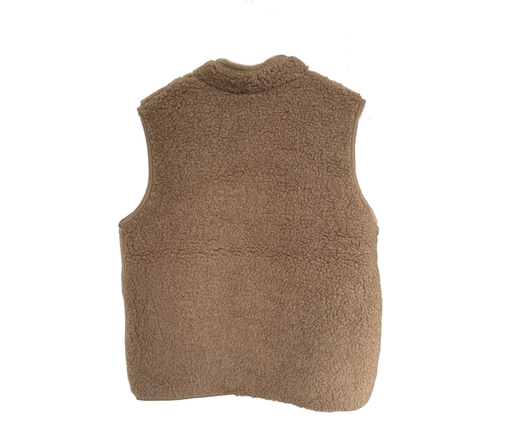 Alwero - Bodywarmer RUDI Adult, Tan, Biowolle ultra light