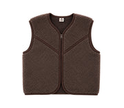 Alwero - Bodywarmer "TIDE" JUNIOR, Merinowolle, Choco Martini, ultra light - LIMITED EDITION