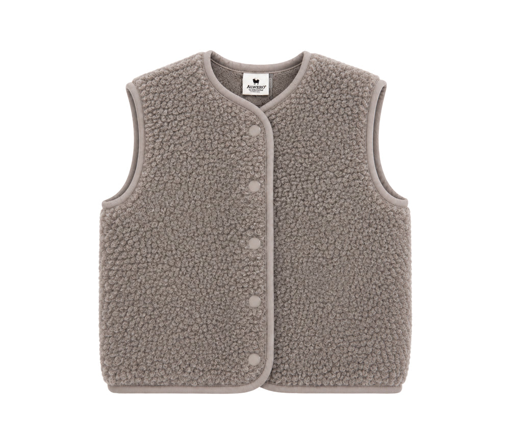 Alwero - Bodywarmer "TYB" Junior, MOUSE, Merinowolle, ultra light