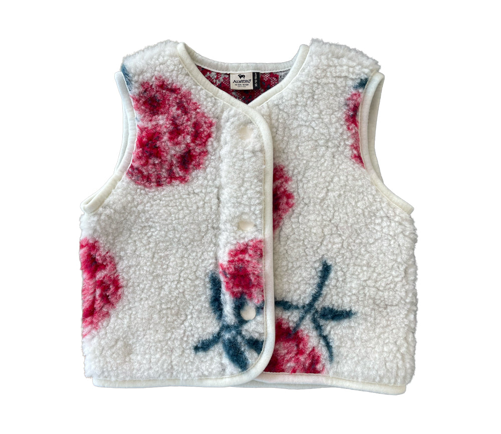 Alwero - Bodywarmer "TYB" Junior, PEONY, Merinowolle, ultra light - LIMITED EDITION