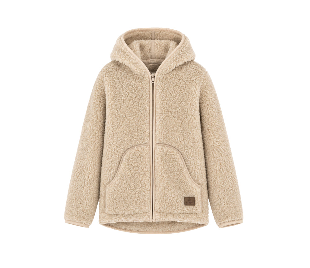Alwero - Jacke "ALASKEN" Adult, BEIGE, Biowolle Ultra Light
