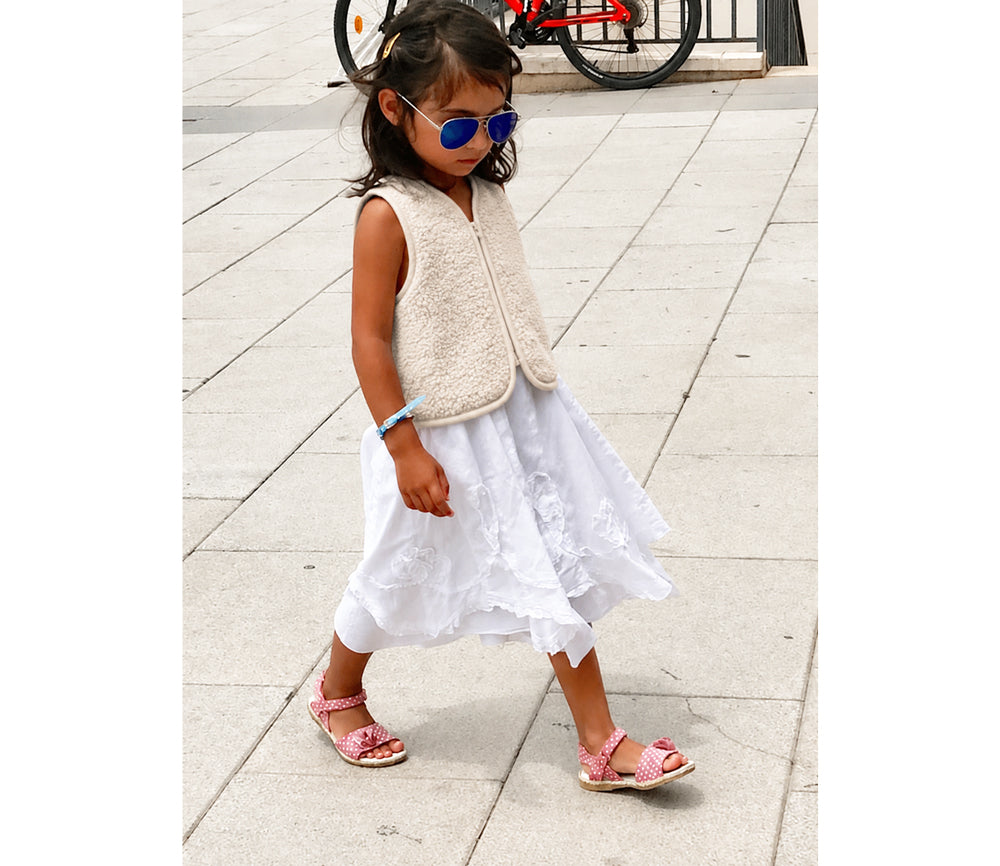 Alwero - Weste "ALF ZIP" JUNIOR, SAND BROWN, Merinowolle