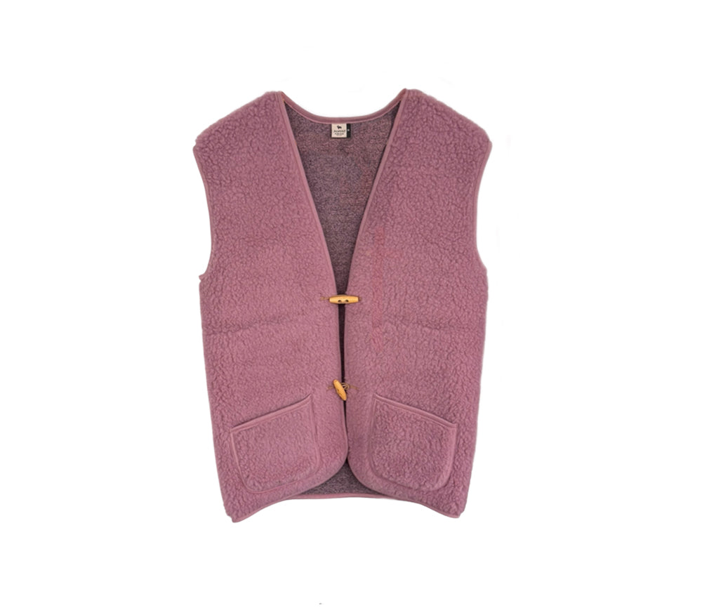 Alwero - Bodywarmer "Alpen 3.0" Adult, Biowolle, Venetian Pink, ultra light