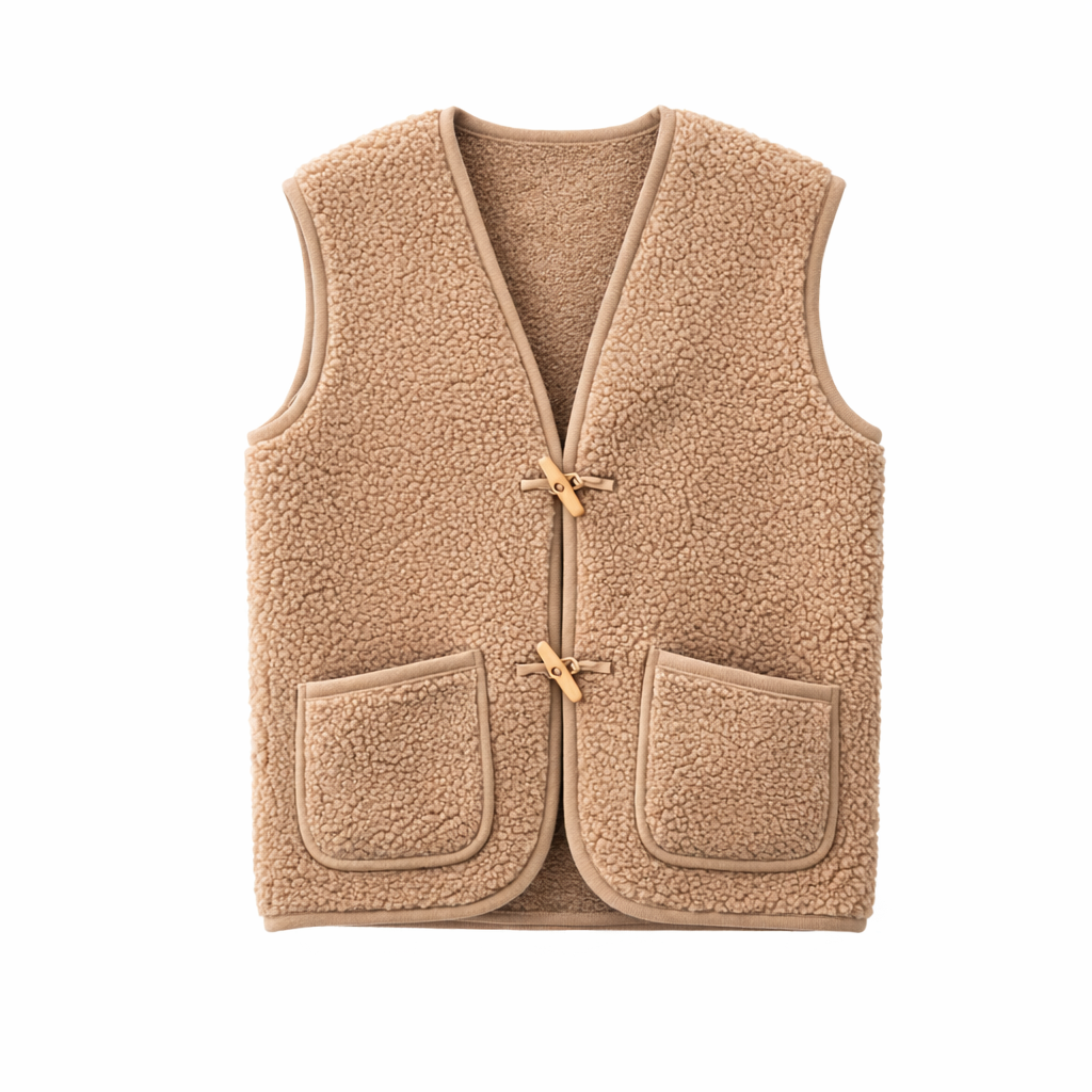 Alwero - Bodywarmer "Alpen 3.0" Adult, Biowolle, Tan, ultra light