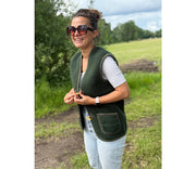 Alwero - Bodywarmer "Alpen" Adult, Biowolle, PINE GREEN