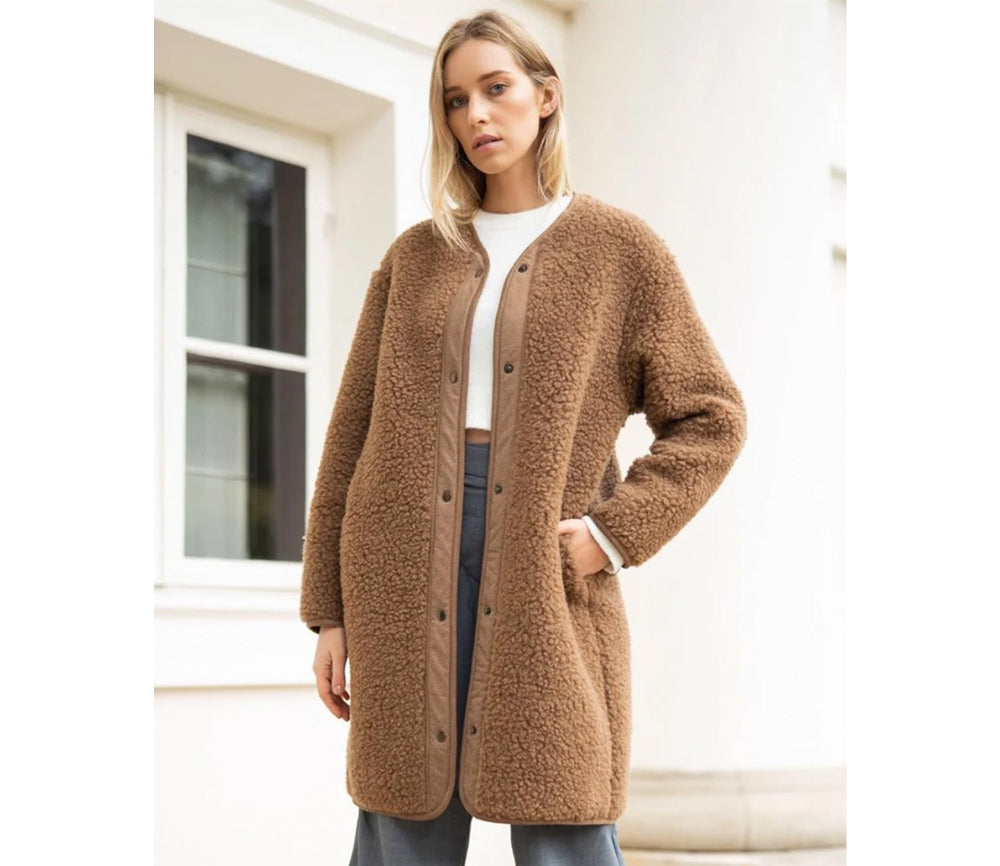 Alwero - Jacke ARANGA, Camello, Biowolle