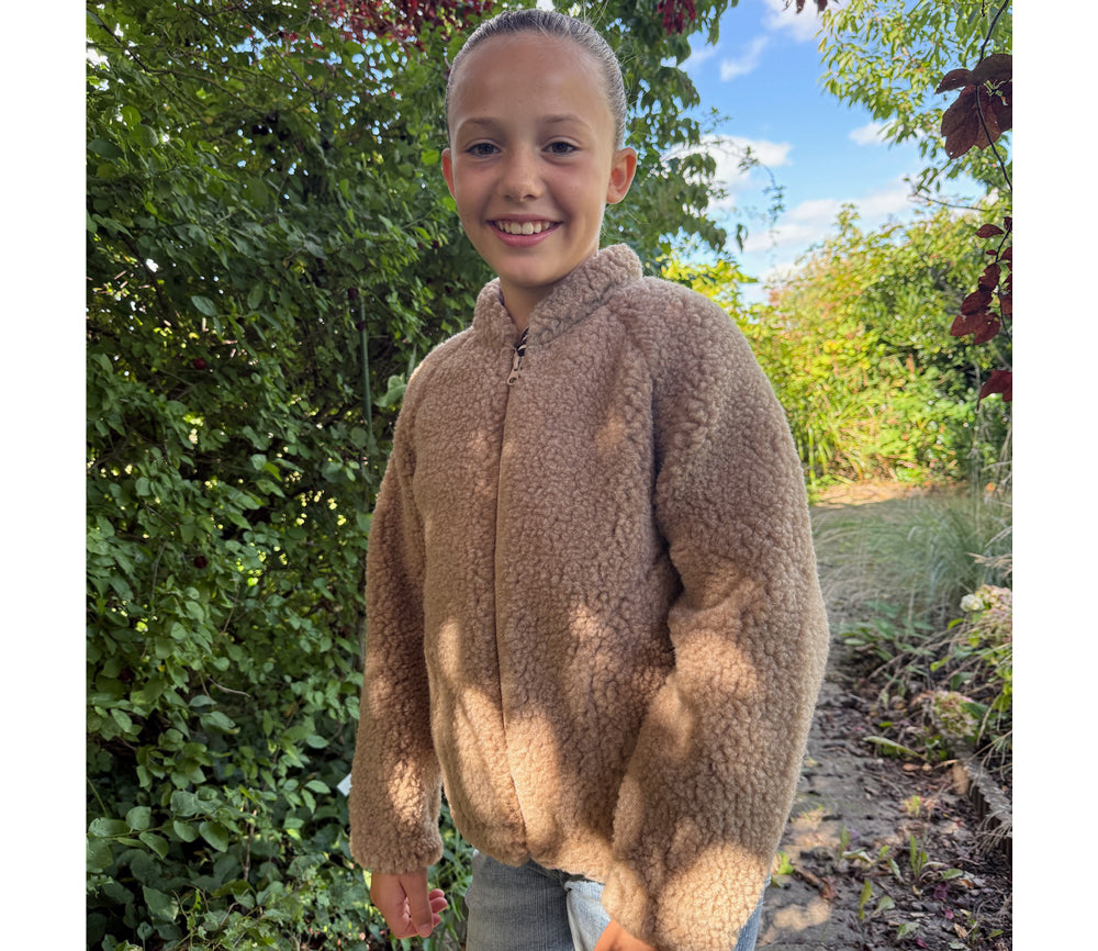 Alwero - Jacke BAMS Jr., TAN, Merinowolle, ultra leicht
