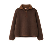 Alwero - Sweater BEL, Oversize CHOCO MARTINI, Biowolle, ULTRA LIGHT