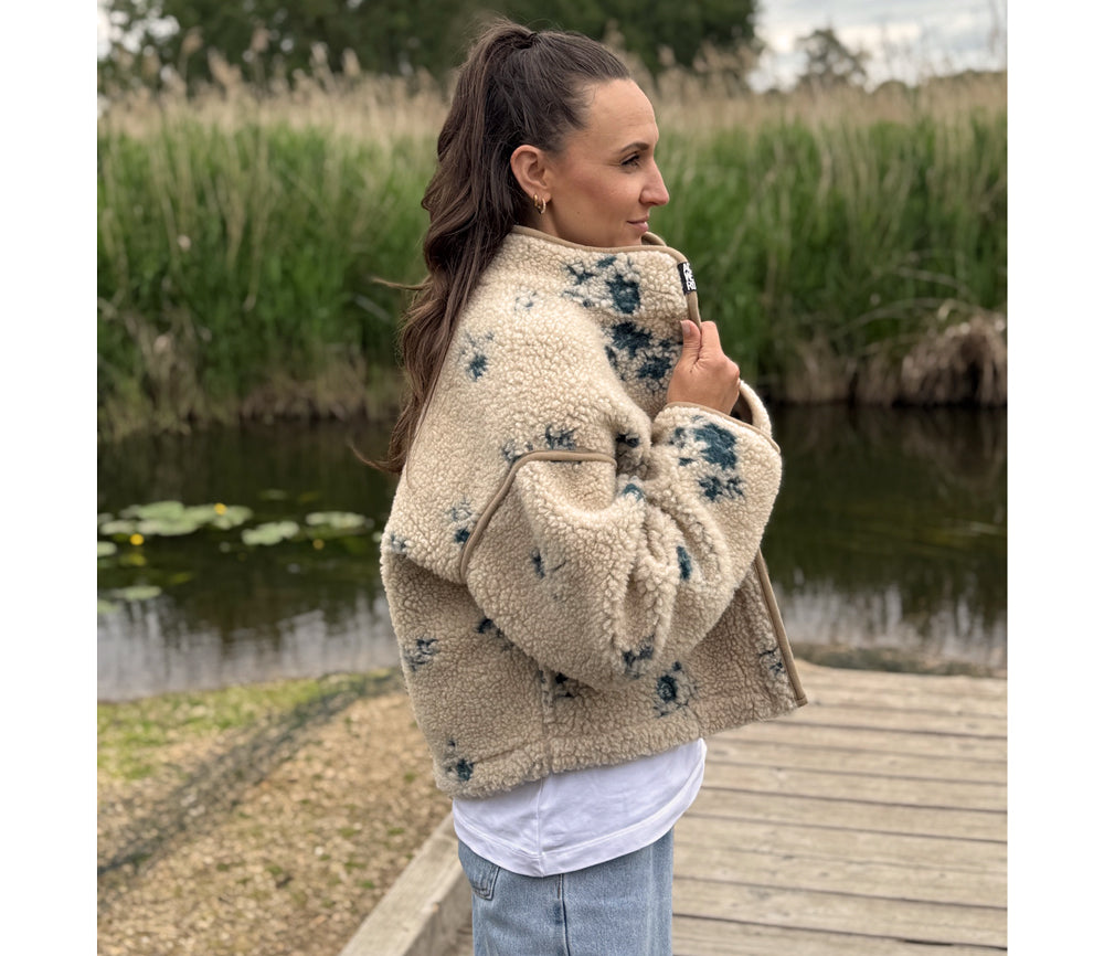 Alwero - Jacke BLOOM, Oversize, WILD ROSE, Merinowolle, ultra light