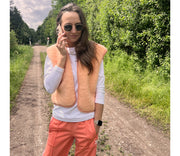 Alwero - Weste "CAMINO" Adult, Apricot, Biowolle Ultra Light