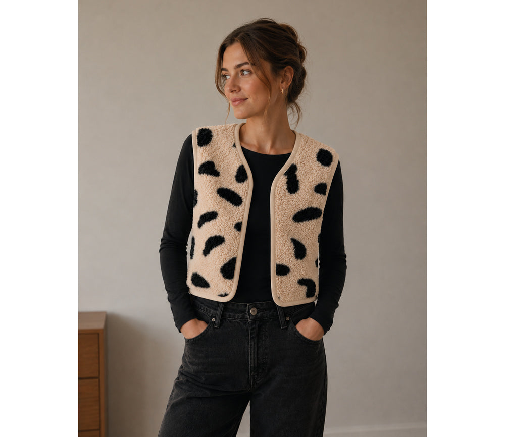 Alwero - Weste "CAMINO" Adult, GEPARD, Biowolle Ultra Light