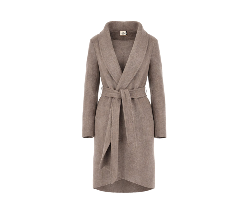 Alwero - Wollmantel Woman "DANIELLE", MOUSE - PreOrder