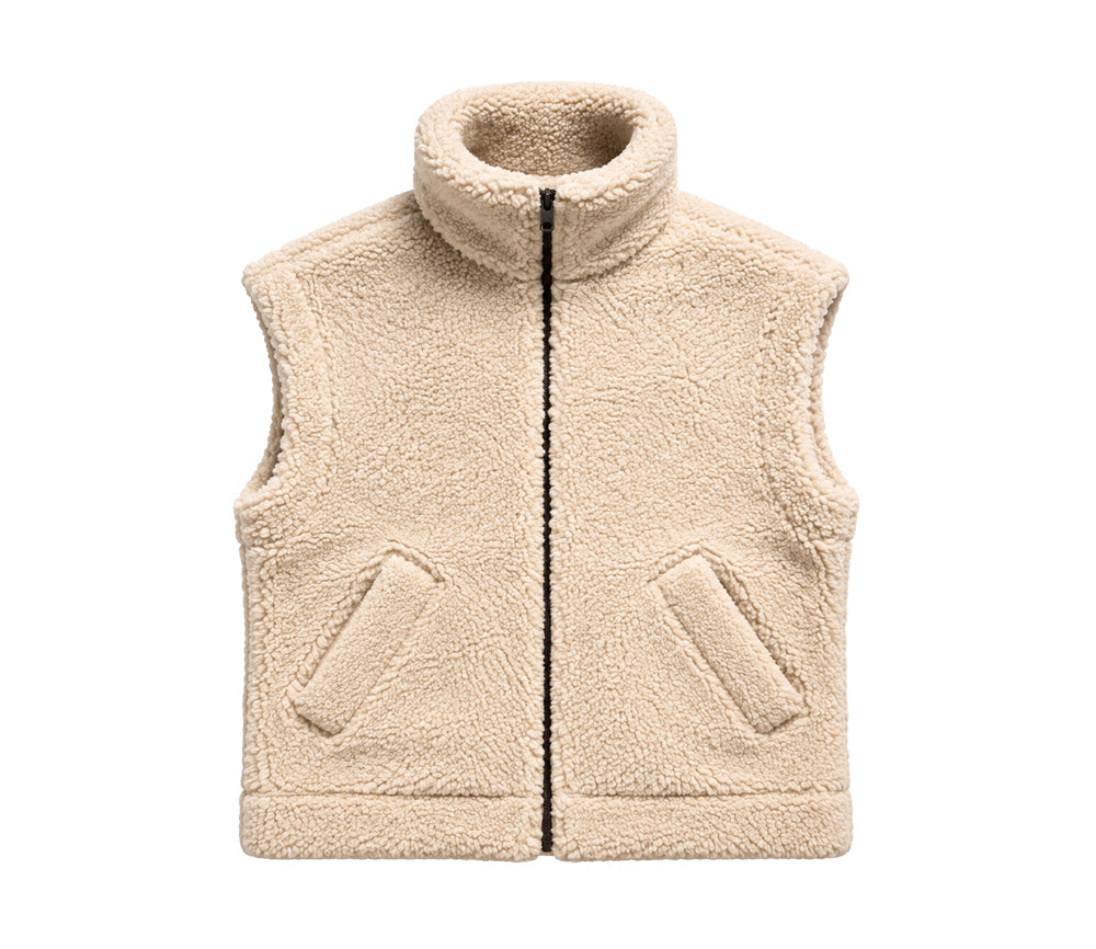 Alwero - Vest "HEL" Adult, beige, organic wool Ultra Light