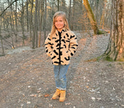 Alwero - Teddy Wolljacke LEO Junior, Biowolle, Gepard