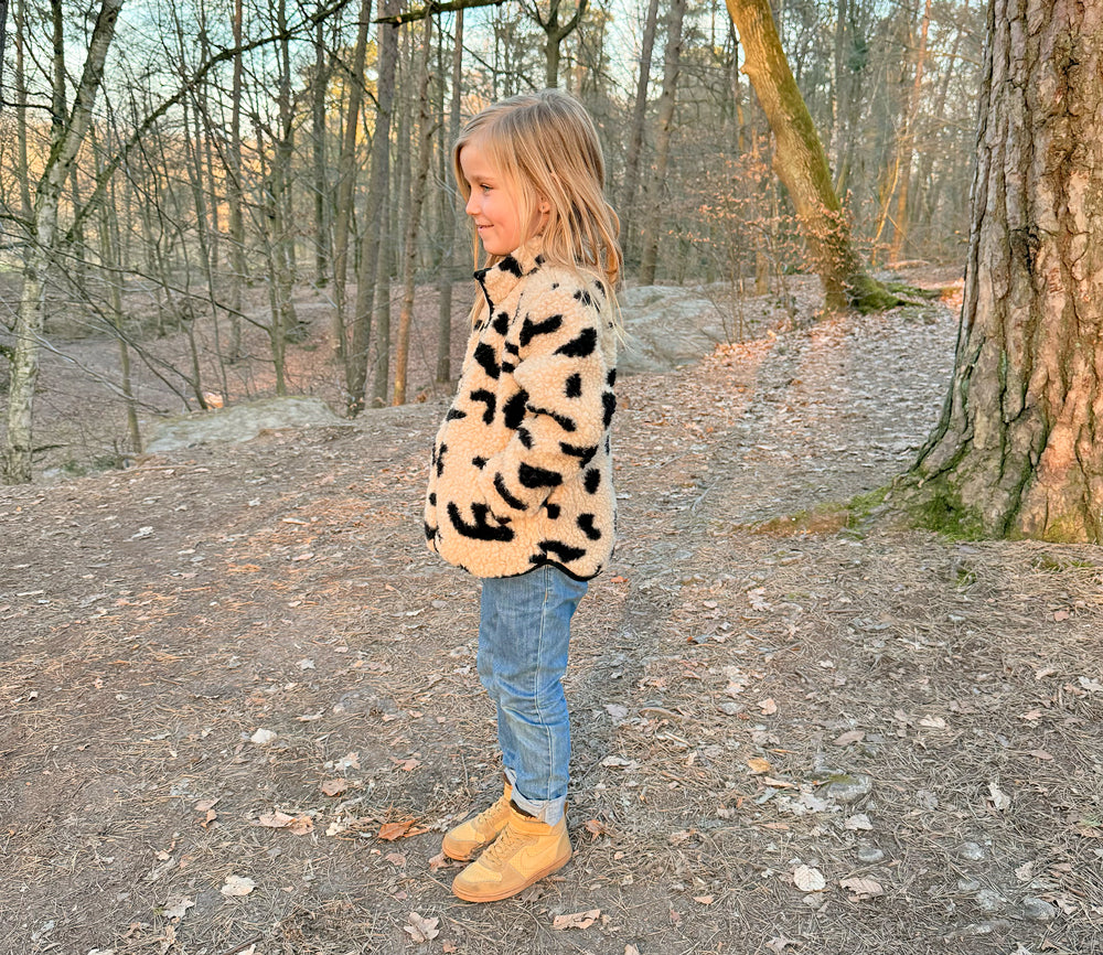 Alwero - Teddy Wolljacke LEO Junior, Biowolle, Gepard