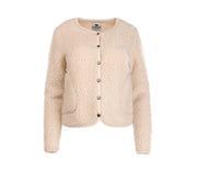 Alwero - Jacket Women KALLY, Biowolle, ENGLISH TEA