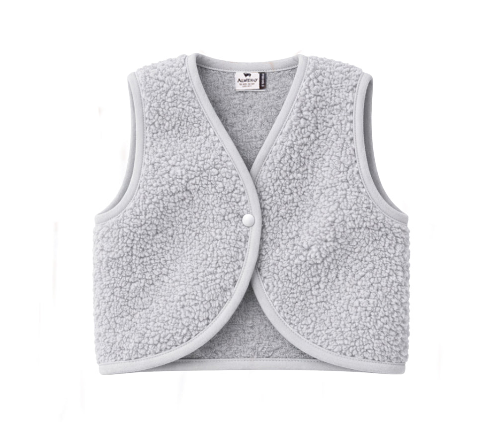 Alwero - Bodywarmer LULU, ultra light, Biowolle, Silver