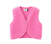 Alwero - Bodywarmer "LULU" Junior, BUBBLE GUM, Merinowolle, ultra light - LIMITED EDITION